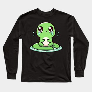 Tears of a Tiny Frog: A Melancholic Symphony Long Sleeve T-Shirt